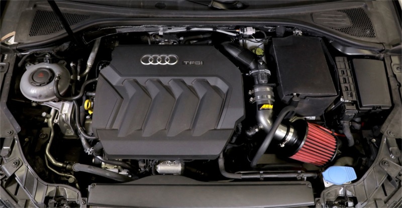 Audi A3 Performance Air Intake - AEM Induction - Cold Air Intake System + Dryflow Filter - Gunmetal Gray - `17-`18